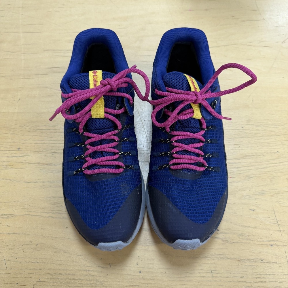 Columbia Trailstorm Waterproof Shoes Womens Size 10 Blue Mesh Hiking Sneakers